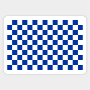 UK Blue and White Checker Pattern-Great Gift for Men Sticker